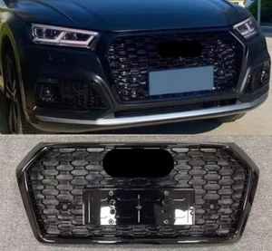 For Audi Q5 SQ5 RSQ5 Style 2018-2020 Black Ring Honeycomb Front bumper Grille - Imagen 1 de 4