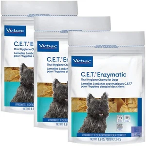 C.E.T. Enzymatic Oral Chew Dog 11-25lbs 30ct (3 Pack), Natural, Model Number:... - Picture 1 of 1