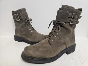Clarks Boots Orinoco Lace Lined Nubuck Leather Chucka Straps Uk 6.5 D EU 40 - Picture 1 of 18
