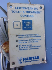Raritan Lectra/San Marine Sanitation PUSH-TO-FLUSH control pad with wire harness - Bild 1 von 4