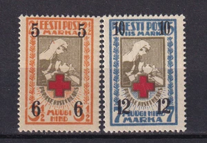 Estland 1926 Yvert 84/85 Rotes Kreuz postfrisch ss (G) - Bild 1 von 1