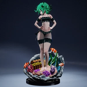 Kit de resina sin pintar Atsumaki Psychic Tempest Edition 1/8 exhibición One Punch Man - Imagen 1 de 7