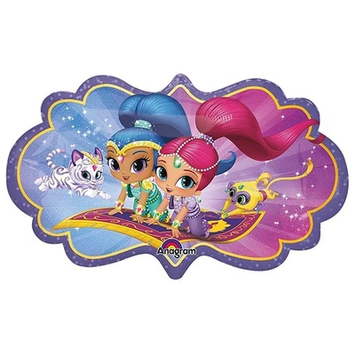 XL 27" Shimmer And Shine Super Shape Mylar Foil Balloon Birthday Party - Image 1 of 3