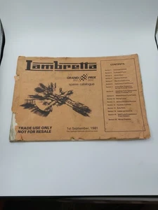 Catálogo de repuestos Lambretta Grand Prix 1981 mal estado  - Imagen 1 de 4