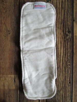 Nuevo sin etiquetas Pañales Arándanos Forro Inserto Bambú y Vellón Pañal Reutilizable Blanco Foto 1 de 4