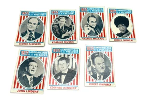1972 Topps Candidates for U.S. President Set of 7 - Bild 1 von 2