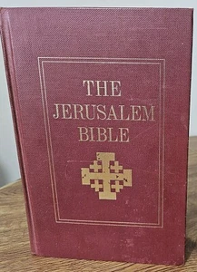 THE JERUSALEM BIBLE Doubleday's 1st Edition 1966 Vintage "Hardcover" Maroon Gold - Picture 1 of 14