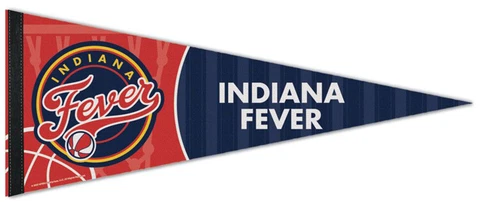 INDIANA FEVER WNBA Basketball Premium Felt 12x30 Collectors PENNANT Cover