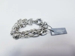 Chico's Silver Chain Center Stage Bracelet - Picture 1 of 6