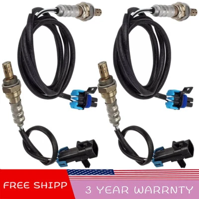 4pcs Oxygen O2 Sensor 1&2 Upper+Lower For 2007 GMC Yukon XL 1500 5.3L 6.0L 6.2L - Image 1 of 4