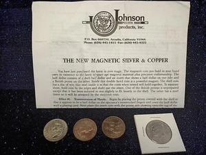 Die neue magnetische Silber & Kupfer Johnson Produkte Münze Zaubertrick - Bild 1 von 5