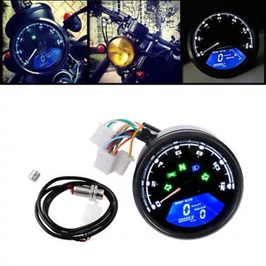 LCD Digital Speedometer Tachometer Gauge Odometer Fits For Harley Electra Glide/ - Picture 1 of 9