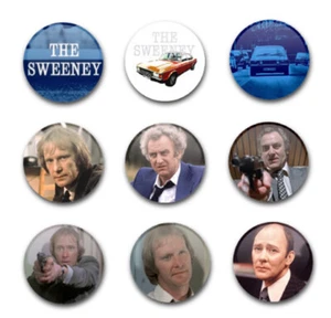 25mm 1" BUTTON BADGES x9 THE SWEENEY - Foto 1 di 1