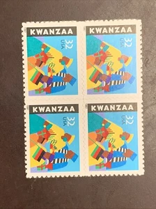 Us Stamps - SC #3175. Kwanzaa - 32¢ Block of 4 - Picture 1 of 1