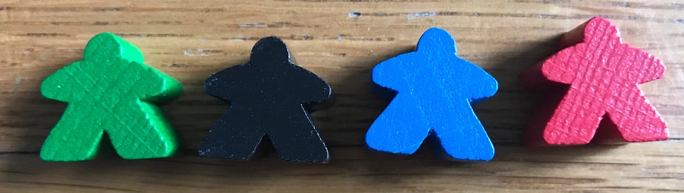 Z-Man Rio Grande Games Carcassonne (2000 y 2016) DOS seguidores de repuesto Meeple Foto 1 de 1