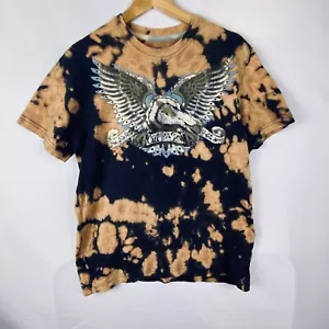 T-shirt uomo Marc Ecko taglio e cucito taglia M tie-dye manica corta grunge Y2K anni 70 - Foto 1 di 7