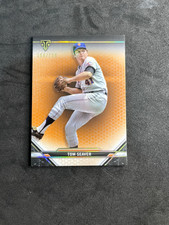 2022 Topps Tribute Triple Threads Tom Seaver Orange /199 #61 NY Mets