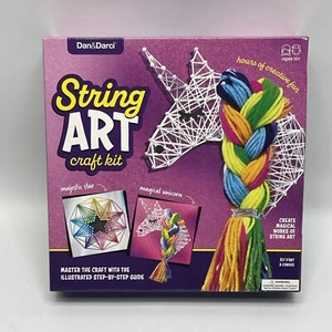 Creative 3D String Art Kit Kids Unicorn & Star Craft Set with Illustrated Guide - Picture 1 of 5