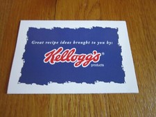 Kellogg's Recipes 2001 Crispix Rice Krispies Paper Brochure/cards FREE SHIP