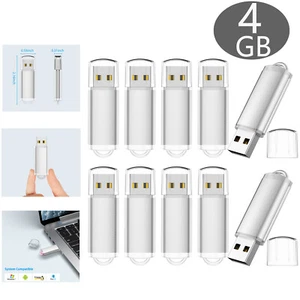 Lot Pack Clé USB Clé USB 4Go Assez Stockage Pendrive - Photo 1/12