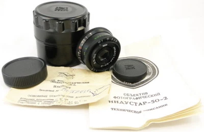 ⭐НОВЫЙ⭐ KMZ INDUSTAR 50-2 50 мм f/3.5 Русский советский СССР блин объектив M42 новом - Изображение 1 из 4