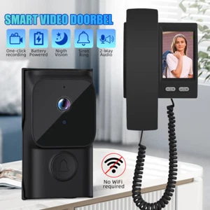 NEW IPS Screen Monitor Wireless Doorbell Kits Outdoor Camera Door Intercom USA - Picture 1 of 10