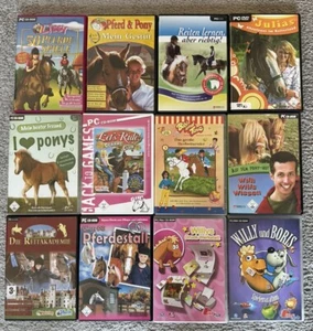 Pc Spiele Pferdespiele Set PC-Cd Konvolut (K4) - 12 Spiele/Set - Bild 1 von 1