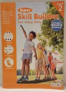 Bendon Super Skill Builder Math Reading Writing Workbook Grade 2 - Picture 1 of 2