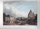 WATERLOO - Ansicht mit Truppenbewegungen sehr schöne Aquatinta 1815 - Original!!