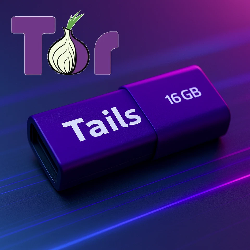 Chiavetta USB | Tails Avviabile | Sicuro Linux Anonimo Privacy Deep Web - Imagen 1 de 4