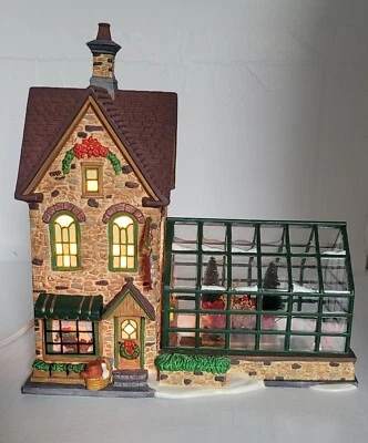 Rare~ Christmas Village Santa's Workbench Collection -  The Flowering Pot - Image 1 of 4