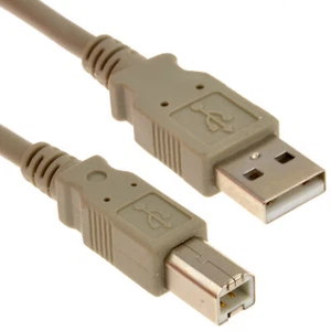 USB 2.0 ZERTIFIZIERT Hi-Speed HQ geschirmt A zu B Druckerkabel Leitung 5m - Bild 1 von 3