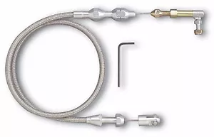 Lokar Throttle Cable Hi-Tech TC-1000HT36 Braided Stainless Street Rod Hot Rod - Picture 1 of 1