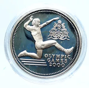 1998 TURKEY Olympic Games of 2000 LONG JUMPER Proof Silver 3 Million Lira i96061 - Picture 1 of 3
