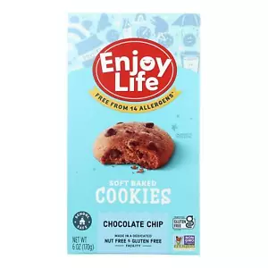 Enjoy Life - Cookie - Soft Baked - Chocolate Chip - Gluten Free - 6 oz - case... - Picture 1 of 2