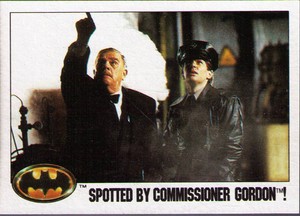 1989 Topps Batman # 37 Spotted By Commissioner Gordon