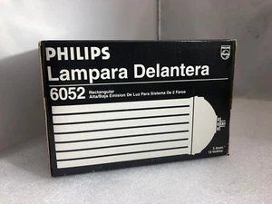 Phillips Rectangular Headlight, Low and High Beam, 12 Volts, pn 6052 - Picture 1 of 9