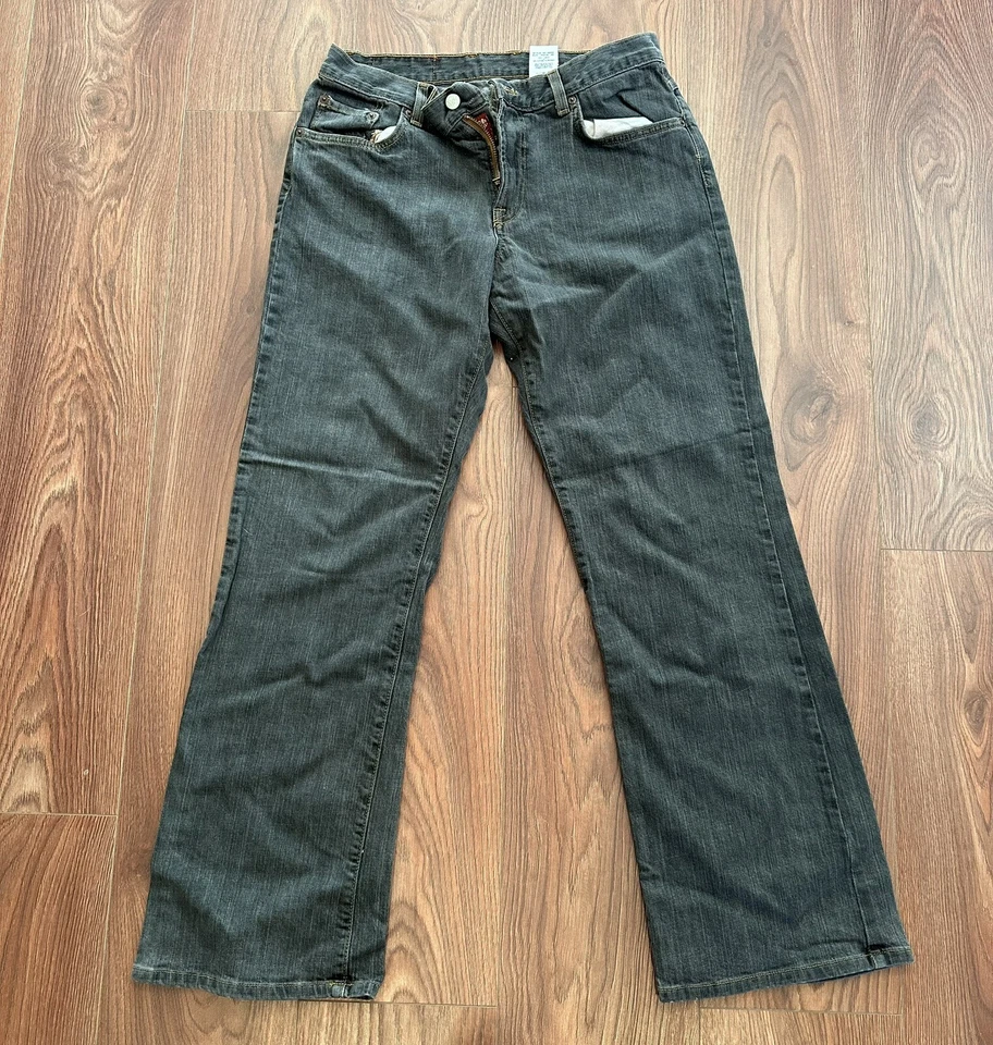 Pantalones de mezclilla recortados para mujer Lucky Brand talla 10/30 azules peto Easy Rider Foto 1 de 4