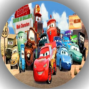 Tortenaufleger Geburtstag Party Tortenbild Fondant Oblate Disney Pixar Cars P4 - Bild 1 von 1