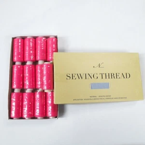 Perial Co Hot Pink Polyester Sewing Thread Pack of 12 for Sewing - Picture 1 of 3