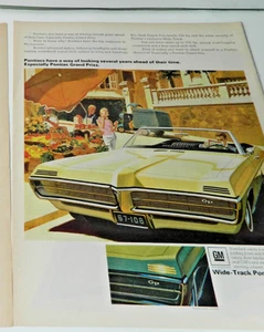 1967 PONTIAC GRAN PRIX GTO, GANZSEITIGE ANZEIGE, LIFE MAGAZIN CA.11 X 13" - Bild 1 von 3