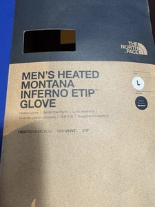 The North Face Men’s Heated Montana Inferno Etip Gloves Size L Winter Skiing - Picture 1 of 16