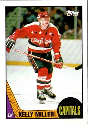 1987 Topps Kelly Miller #189 Washington Capitals Hockey Card - Image 1 of 2