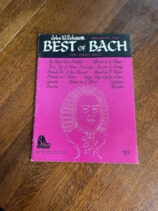 Best Of Bach Buch John W Schaum für Klavier Solo 1963 Vintage - Bild 1 von 6