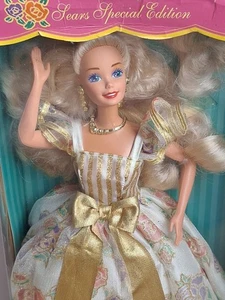 1994 Ribbons & Roses Barbie Puppe / Sears Special Edt. / Mattel 13911, NrfB - Bild 1 von 7