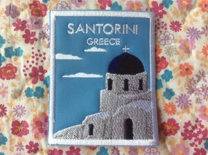 Patch Santorini Griechenland Griechische Ägäis See Kykladen Weltspitze Insel Souvenir - Bild 1 von 1