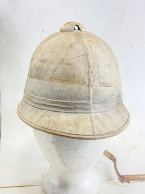 Capacete Pith Era da Guerra Hispano-Americana White Parade - Imagem 1 de 4