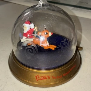Blockbuster  RUDOLPH THE RED NOSED REINDEER  Waterless  Snow Globe - Picture 1 of 4
