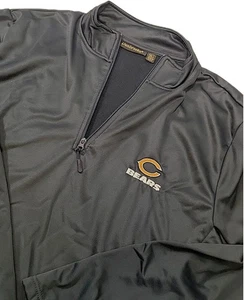 Chaqueta para hombre Chicago Bears Dunbrooke negra 1/4 cremallera forrada de vellón XL bordada - Imagen 1 de 12