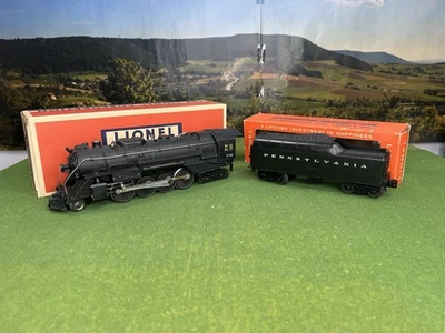 LIONEL POSTWAR #736 BERKSHIRE 2-8-4 LOCO & 736W TENDER LOCOMOTIVE PRR EXCEL C7 - Image 1 of 4